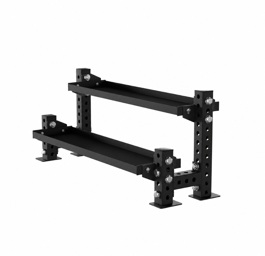 HELIX II-F - 2-Tier Flat Dumbbell Rack